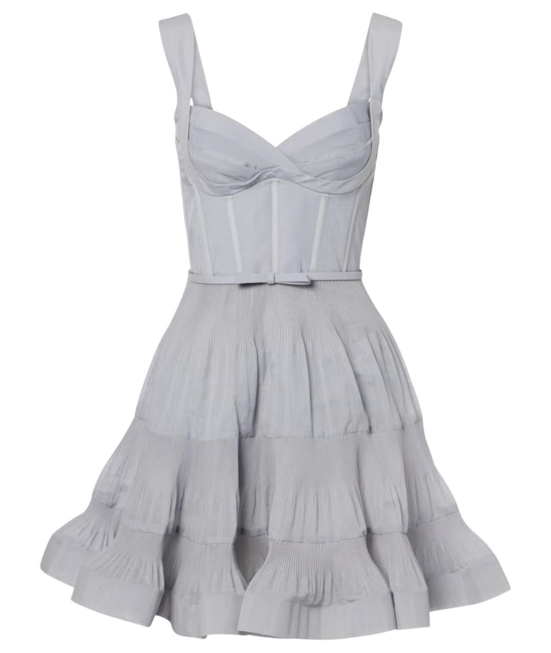 ZIMMERMANN Голубое полиэстеровое коктейльное платье, фото 1