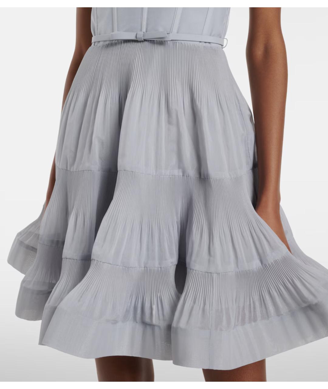 ZIMMERMANN Голубое полиэстеровое коктейльное платье, фото 5