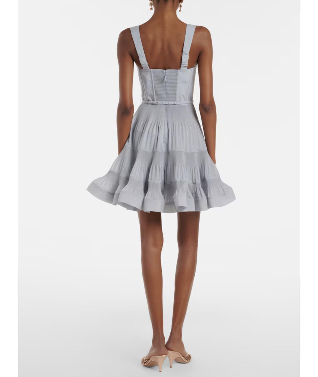 ZIMMERMANN Голубое полиэстеровое коктейльное платье, фото 3