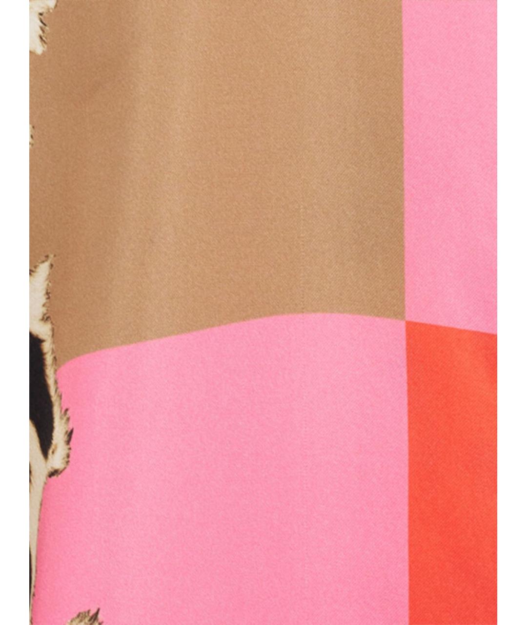 ROBERTO CAVALLI Мульти шелковое повседневное платье, фото 3