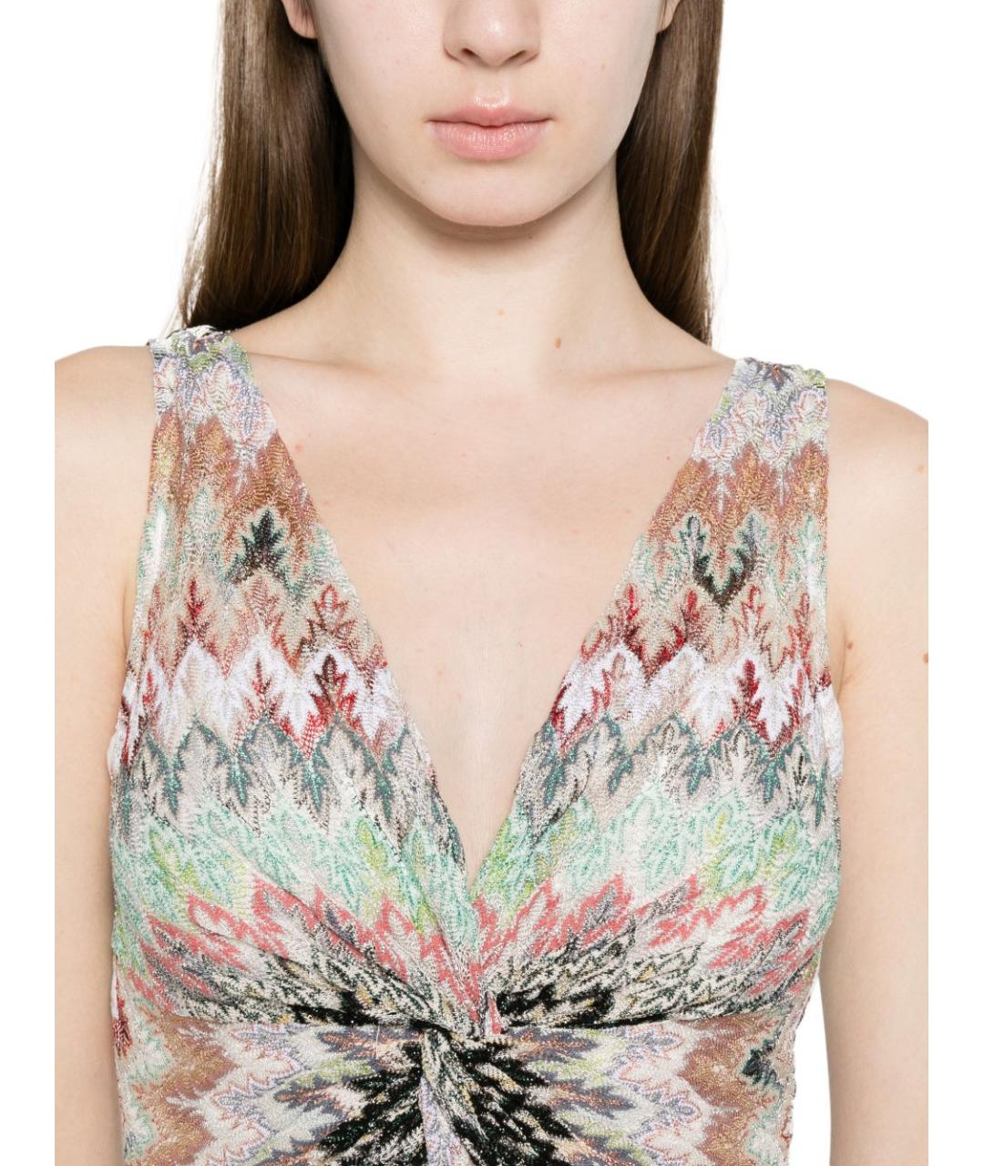 MISSONI Мульти вискозное повседневное платье, фото 5