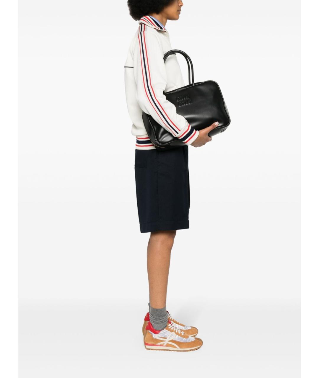 MIU MIU Кожаная сумка с короткими ручками, фото 5