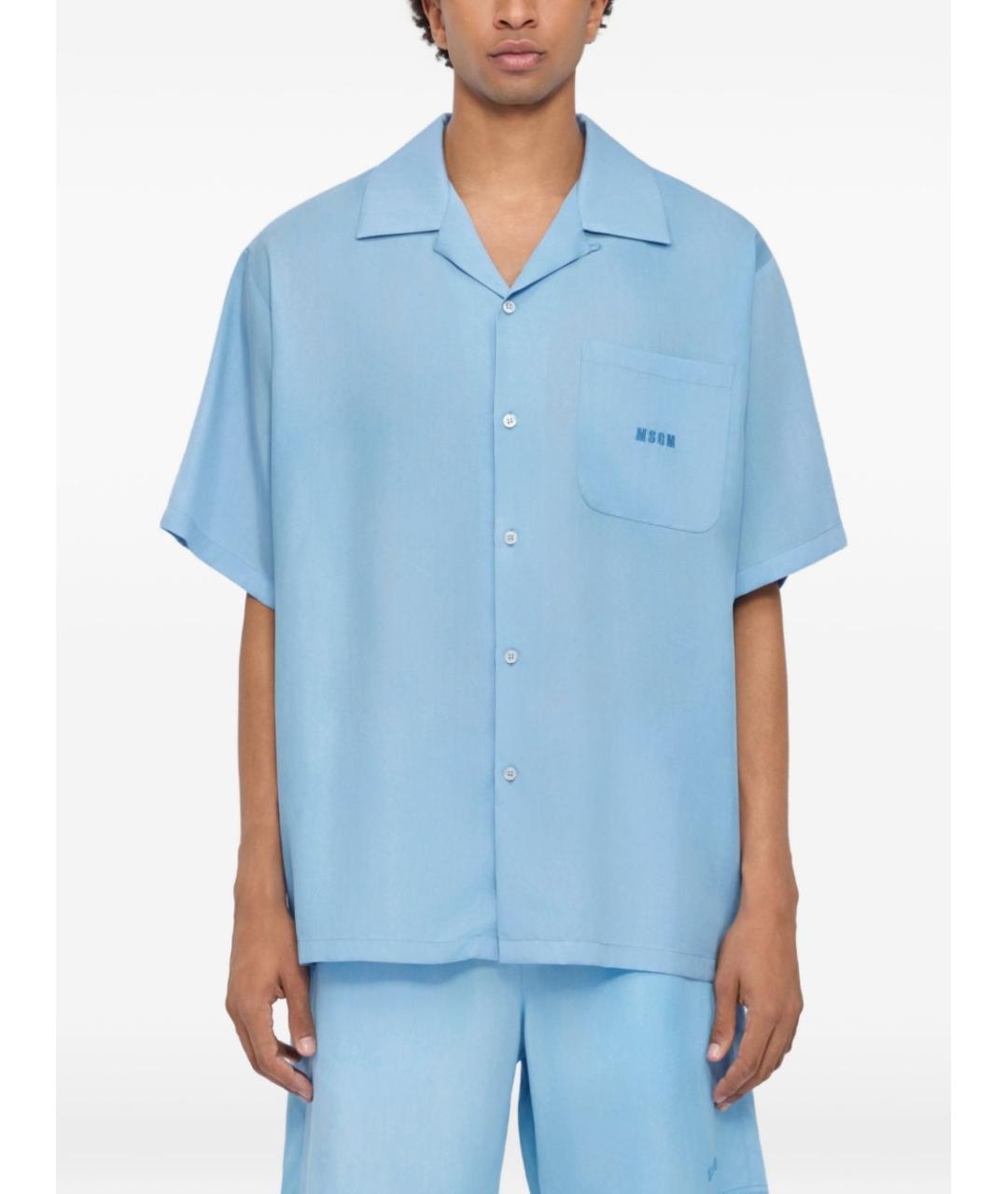 MSGM Голубая кэжуал рубашка, фото 5