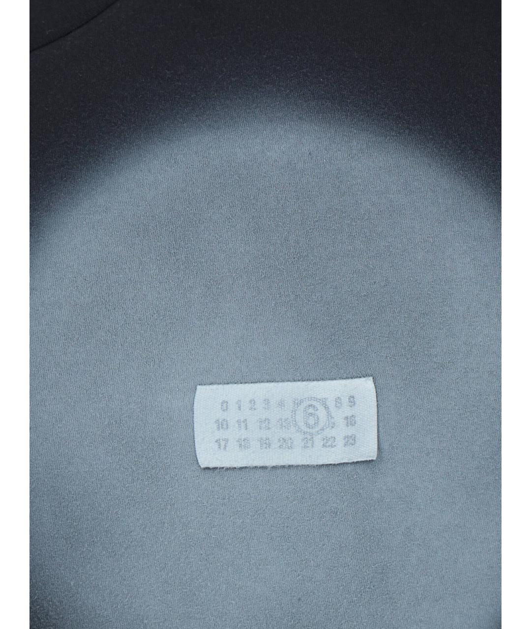 MM6 MAISON MARGIELA Черная хлопковая футболка, фото 3