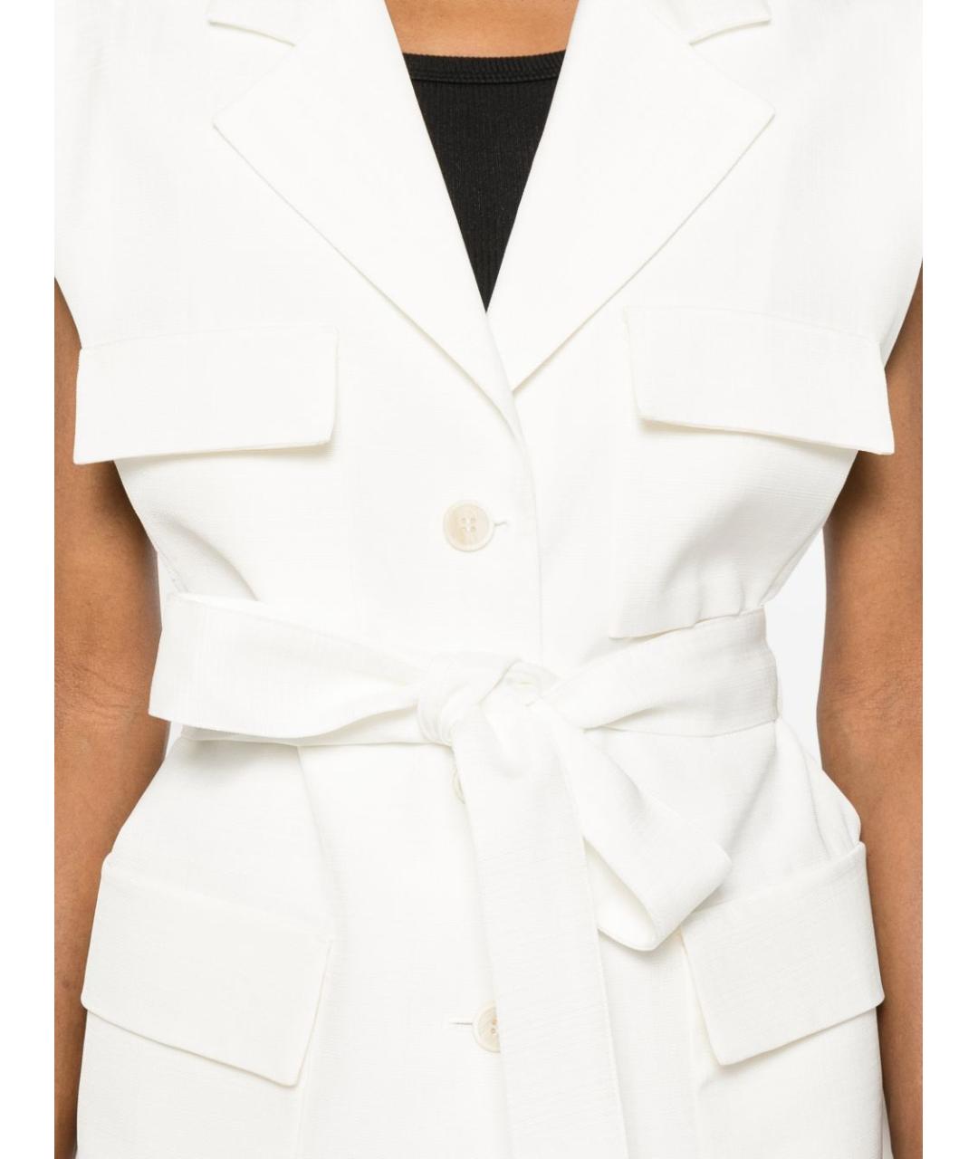 P.A.R.O.S.H. Белый вискозный жилет, фото 3