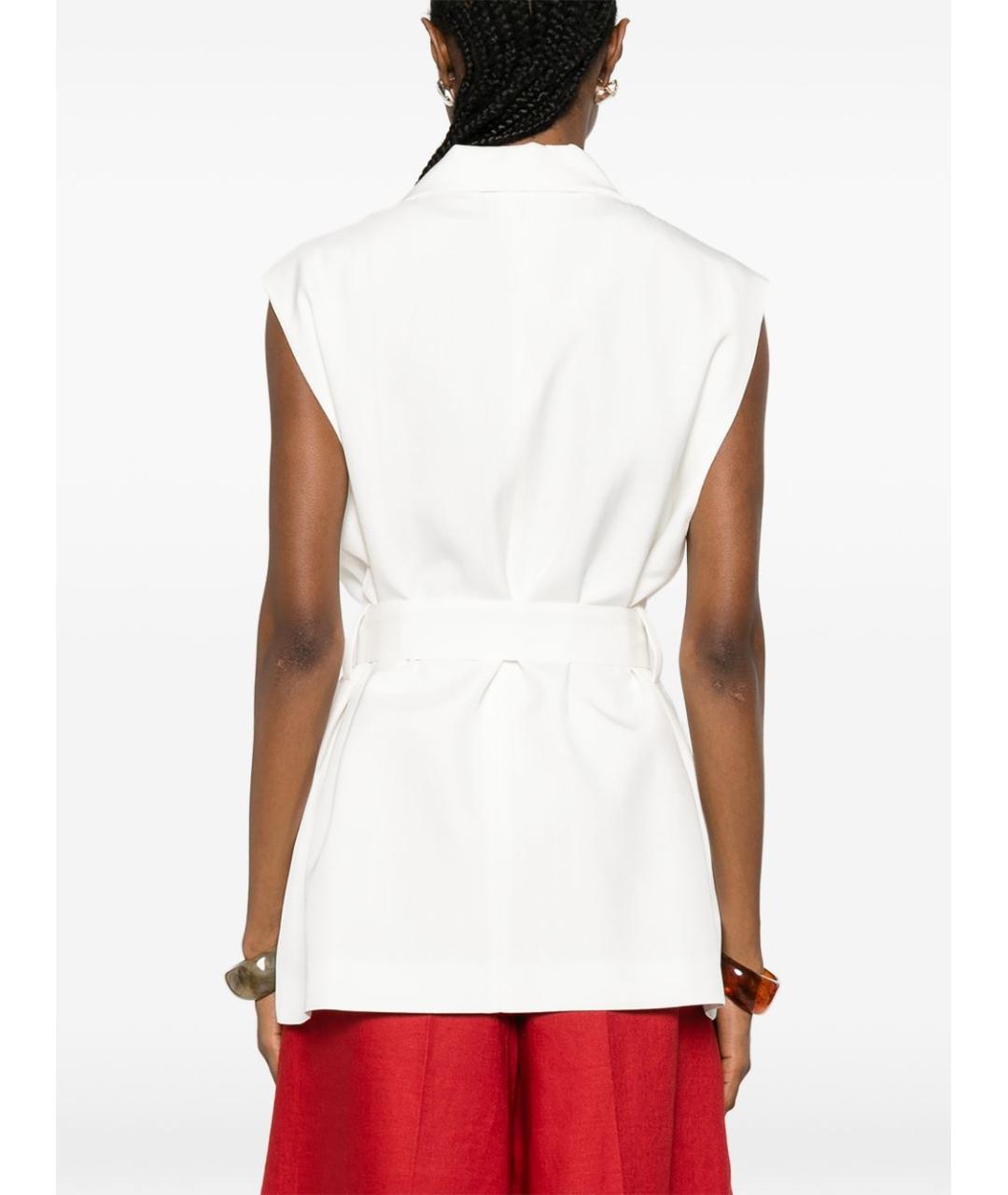 P.A.R.O.S.H. Белый вискозный жилет, фото 5