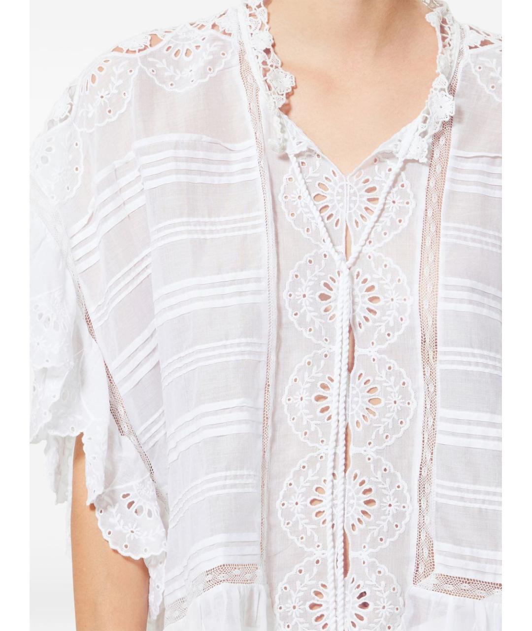 ISABEL MARANT Белая хлопковая рубашка, фото 5