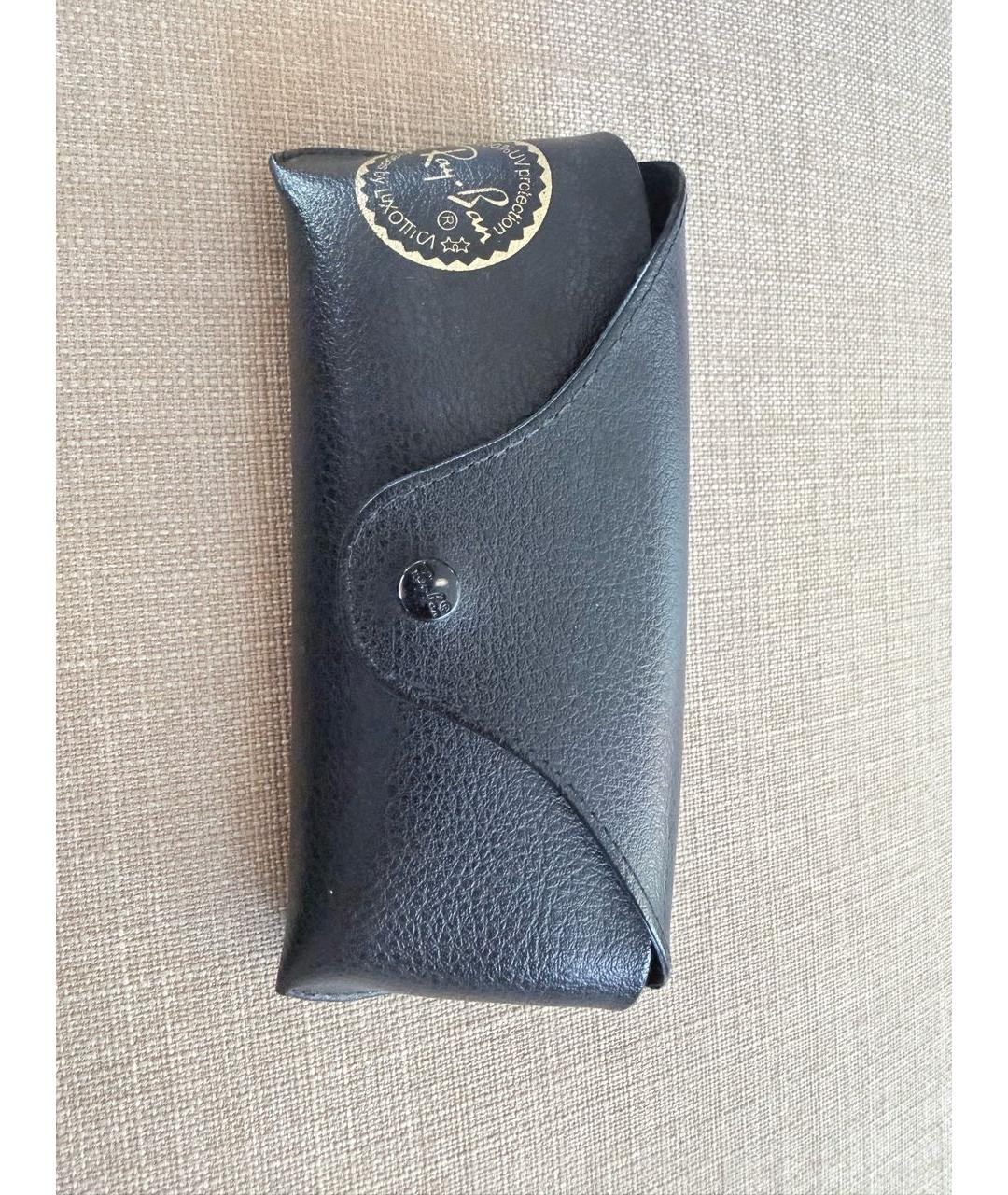 RAY BAN Черные пластиковые солнцезащитные очки, фото 4