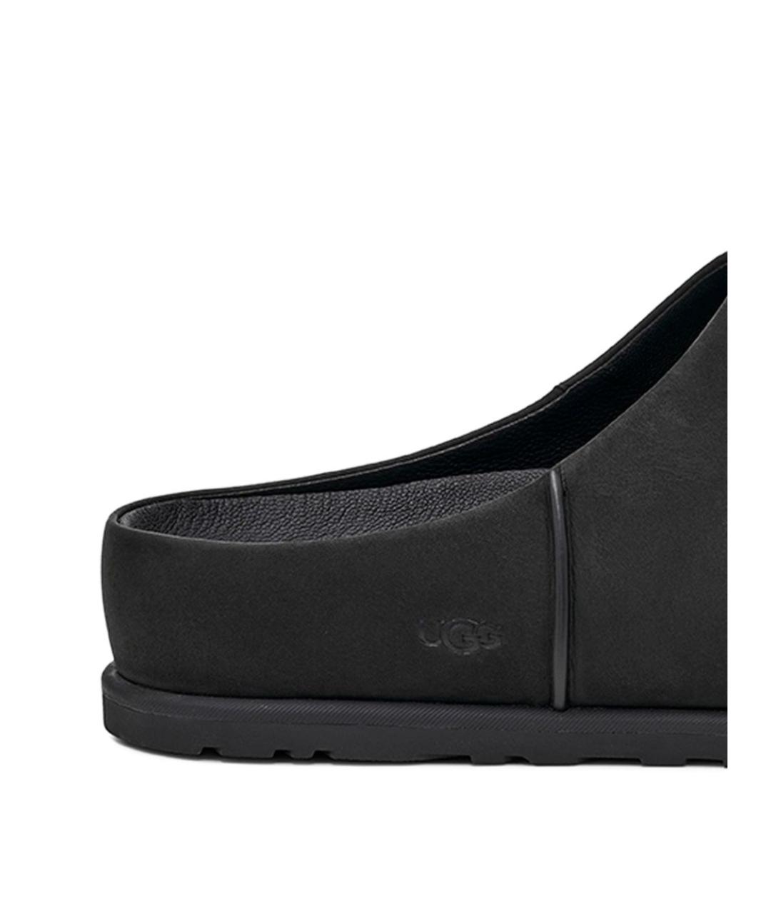 UGG AUSTRALIA Черные кожаные сандалии, фото 2