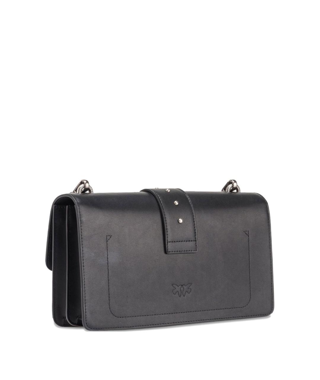 PINKO Черная кожаная сумка через плечо, фото 3