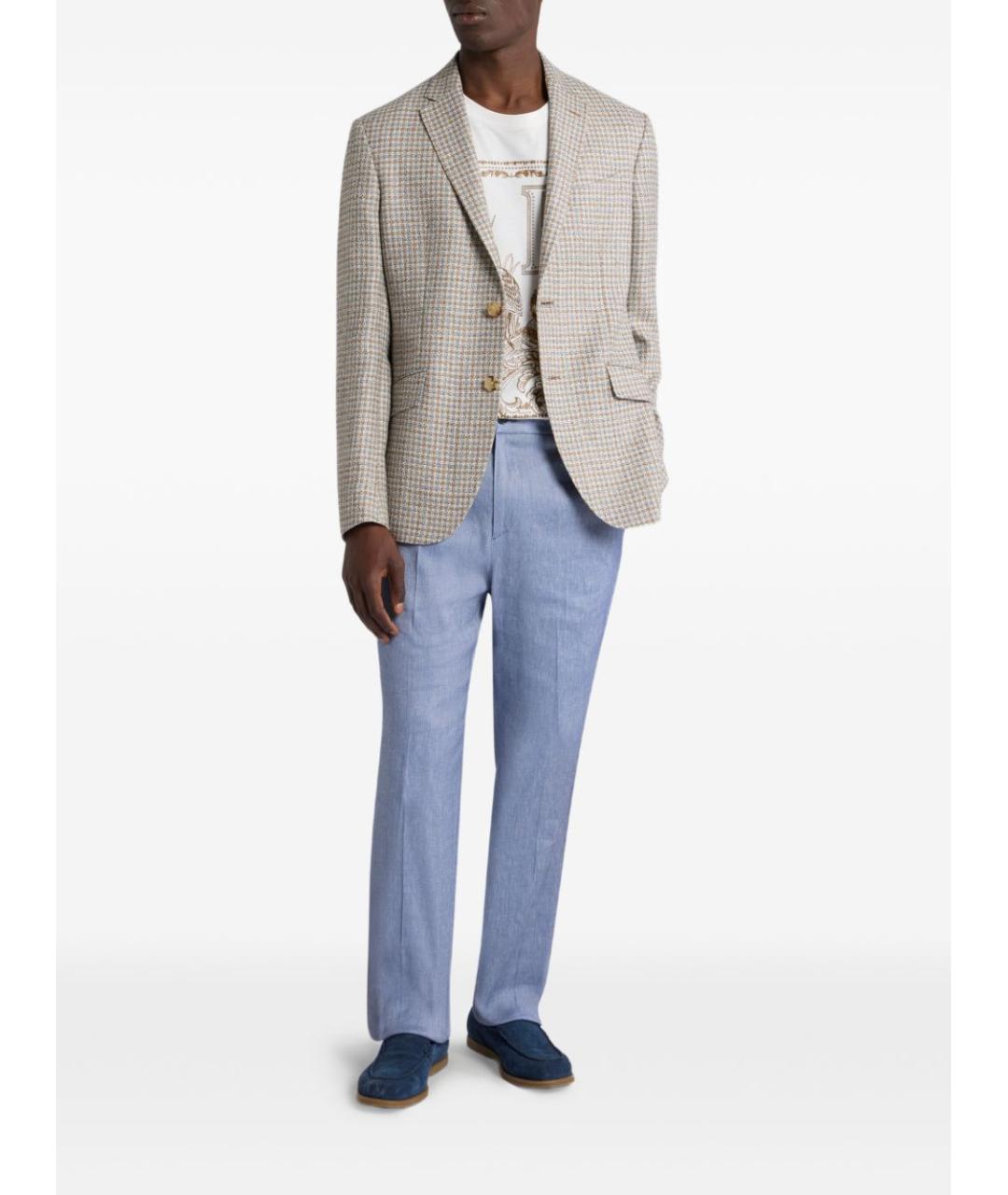 ETRO Мульти шерстяной пиджак, фото 3