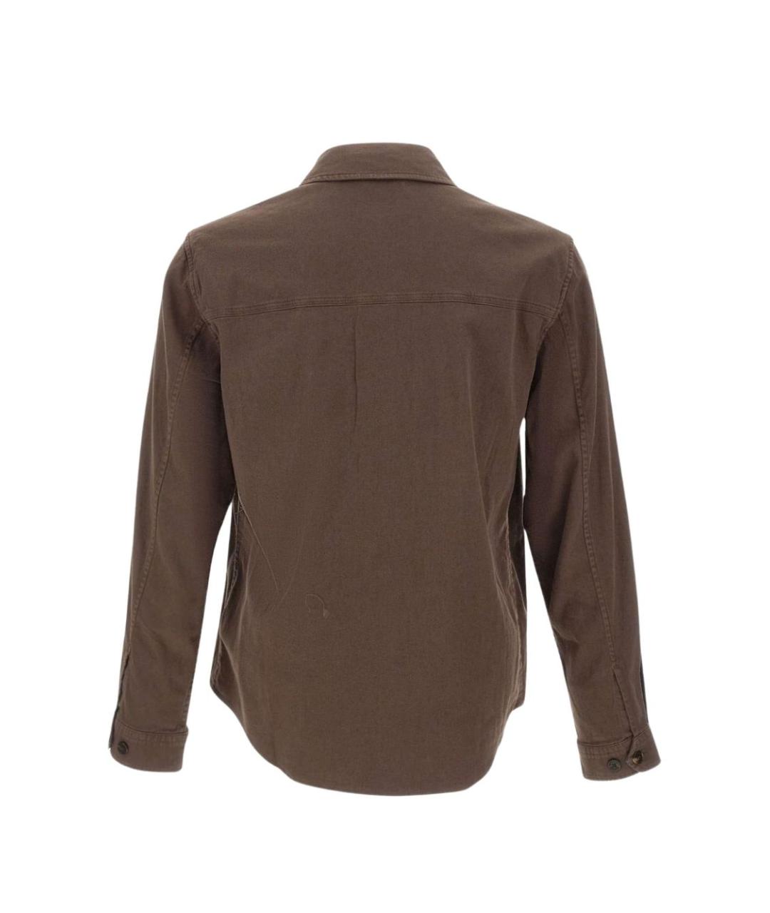 WOOLRICH Коричневая хлопковая кэжуал рубашка, фото 2