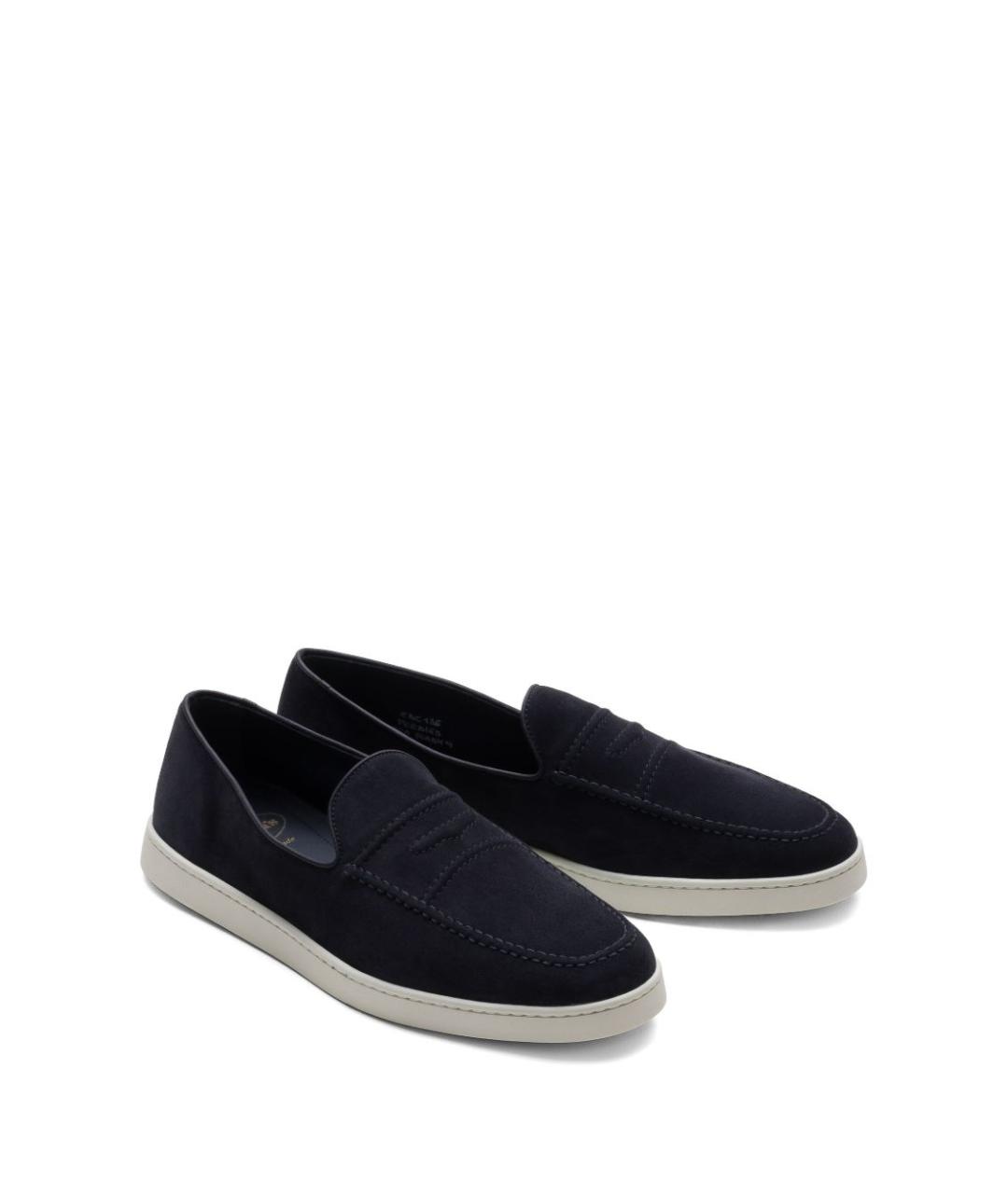 CHURCH'S Темно-синие замшевые лоферы, фото 2