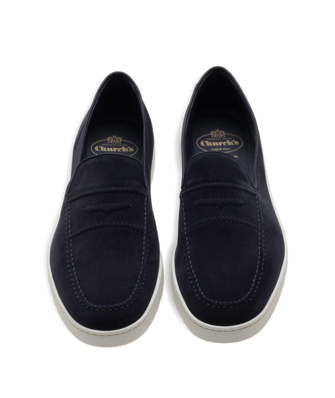 CHURCH'S Темно-синие замшевые лоферы, фото 3