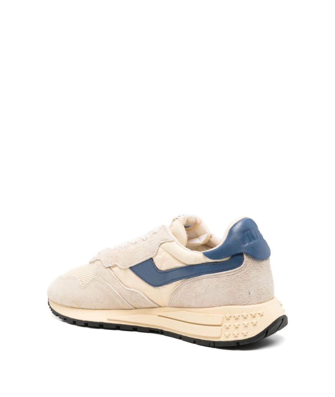 AUTRY Бежевые замшевые низкие кроссовки / кеды, фото 2