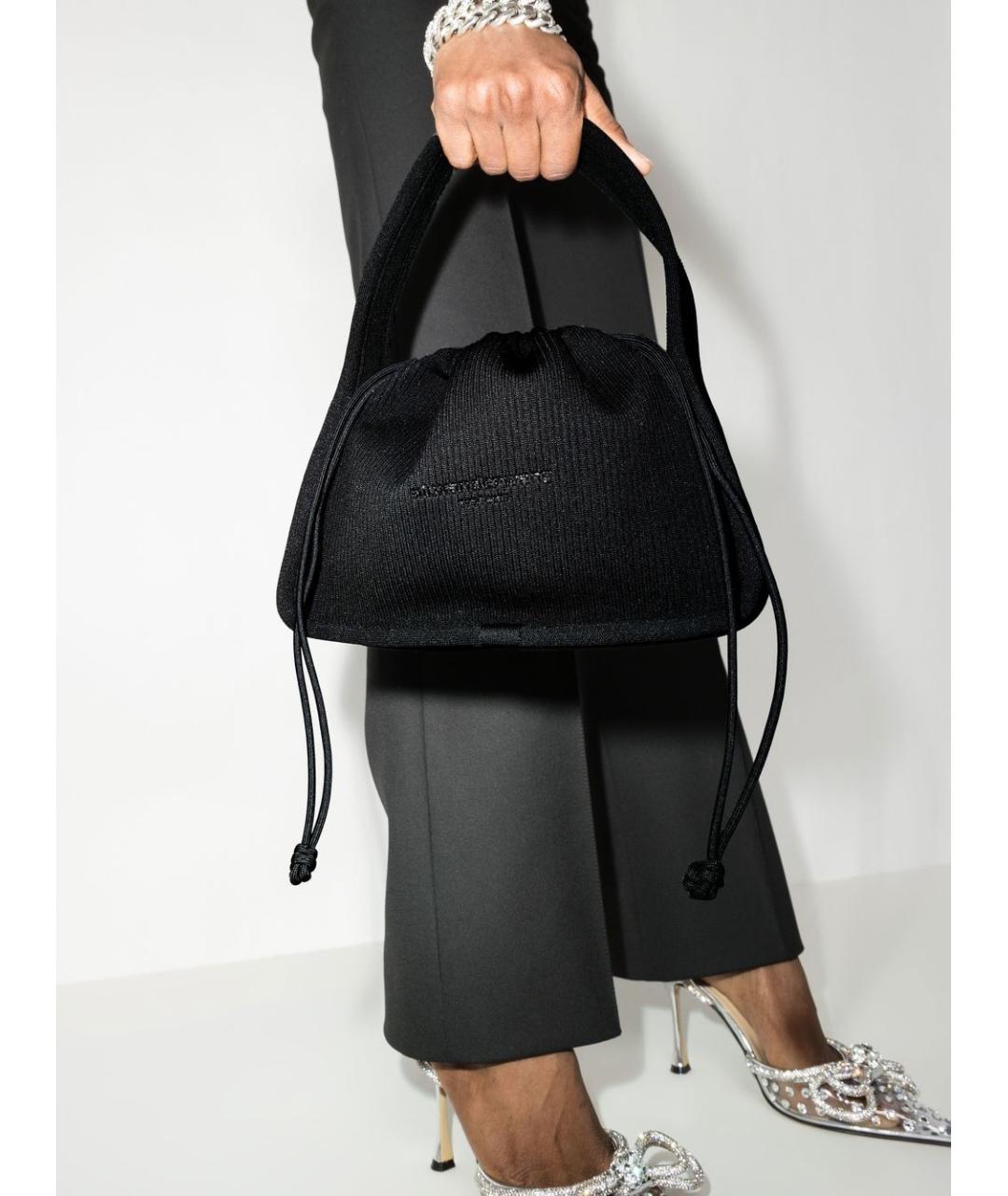 ALEXANDER WANG Черная синтетическая сумка с короткими ручками, фото 2