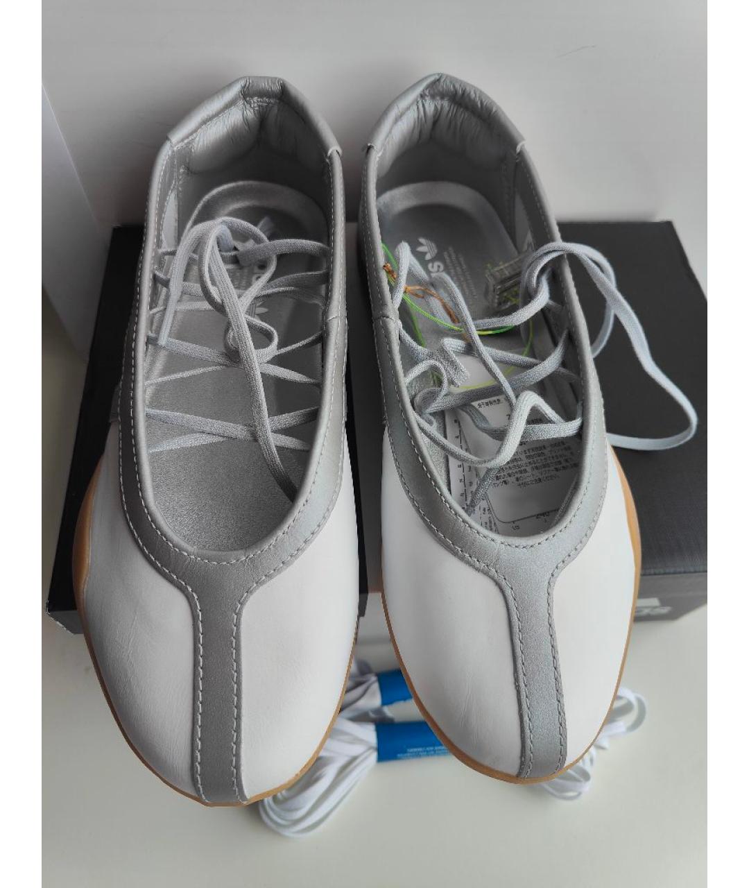 ADIDAS Белые кожаные балетки, фото 9