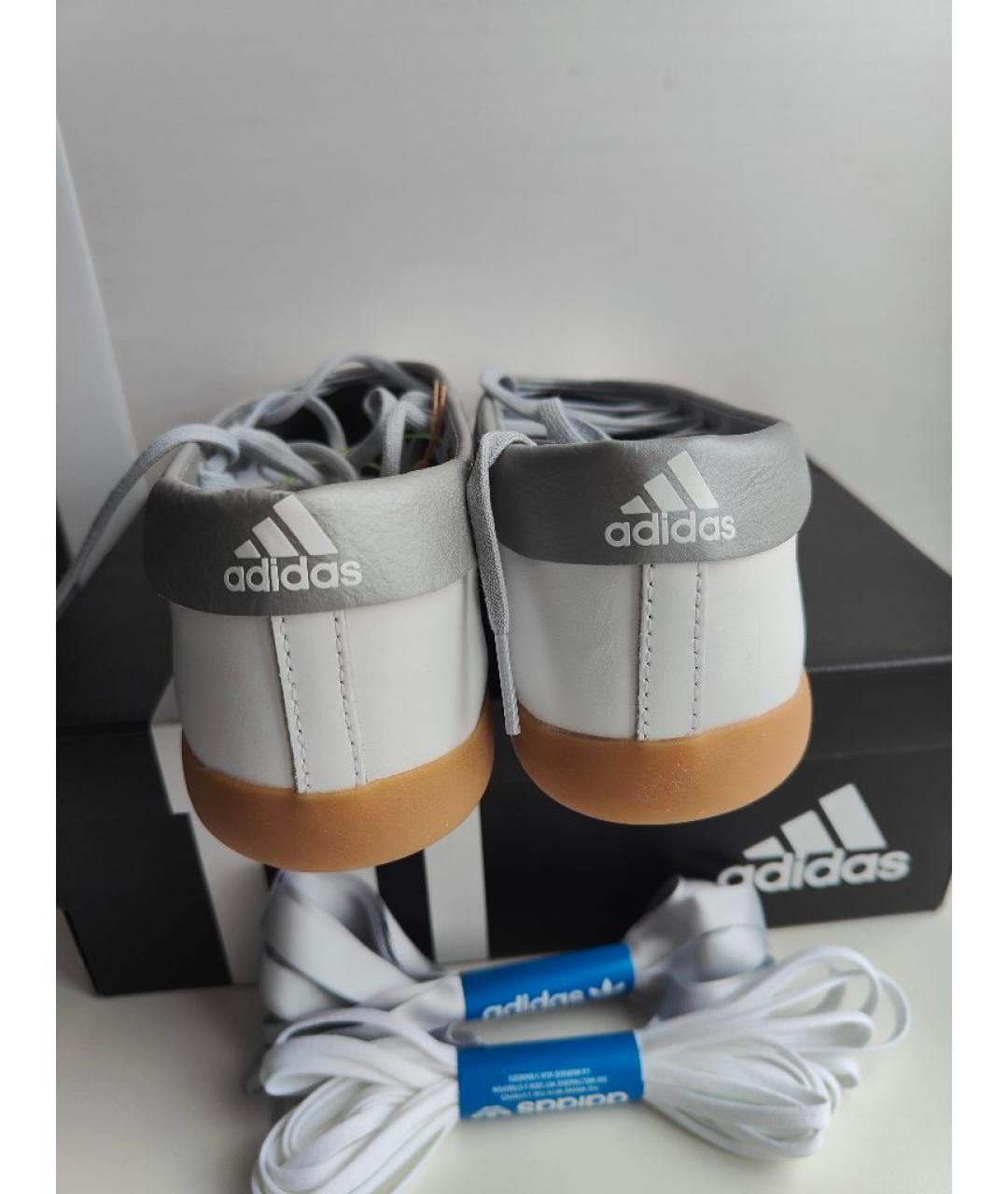 ADIDAS Белые кожаные балетки, фото 4