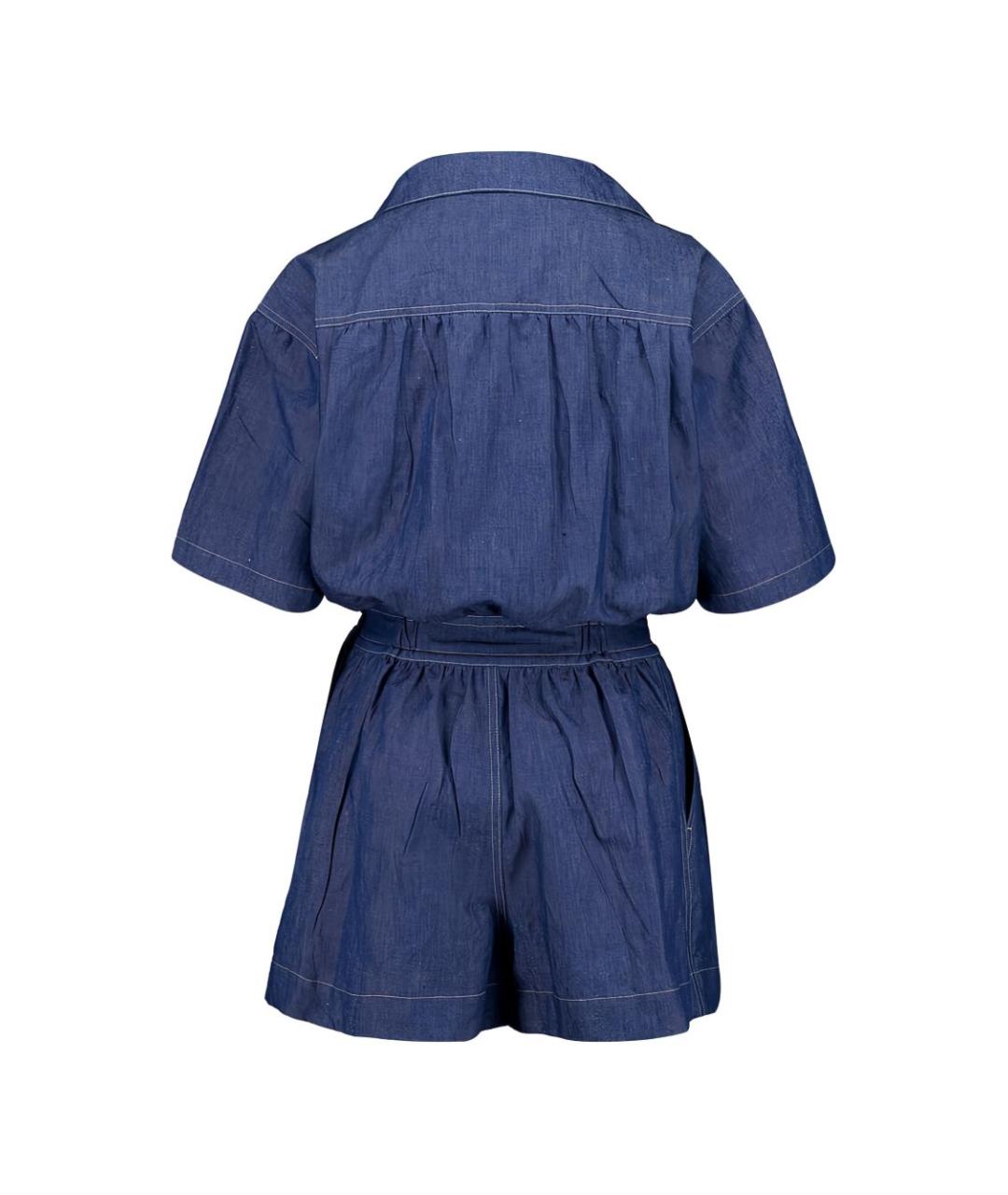 PRADA Синий хлопковый комбинезон, фото 3