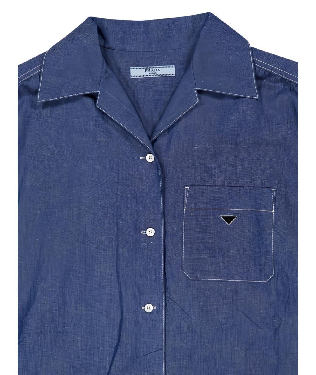 PRADA Синий хлопковый комбинезон, фото 2