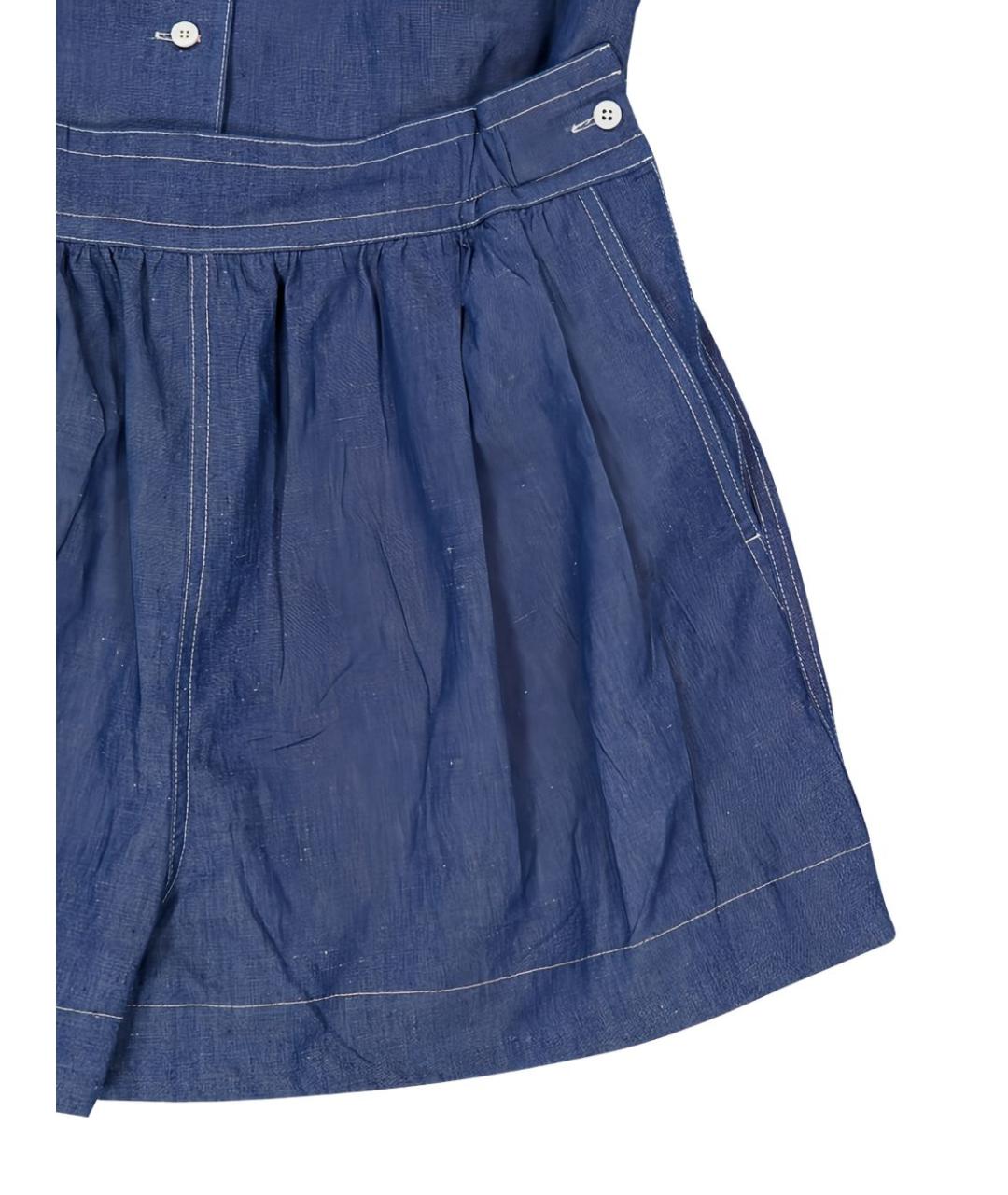 PRADA Синий хлопковый комбинезон, фото 4