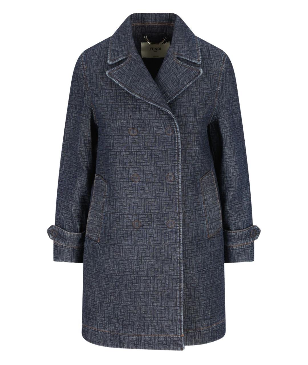 FENDI Синяя хлопковая куртка, фото 1