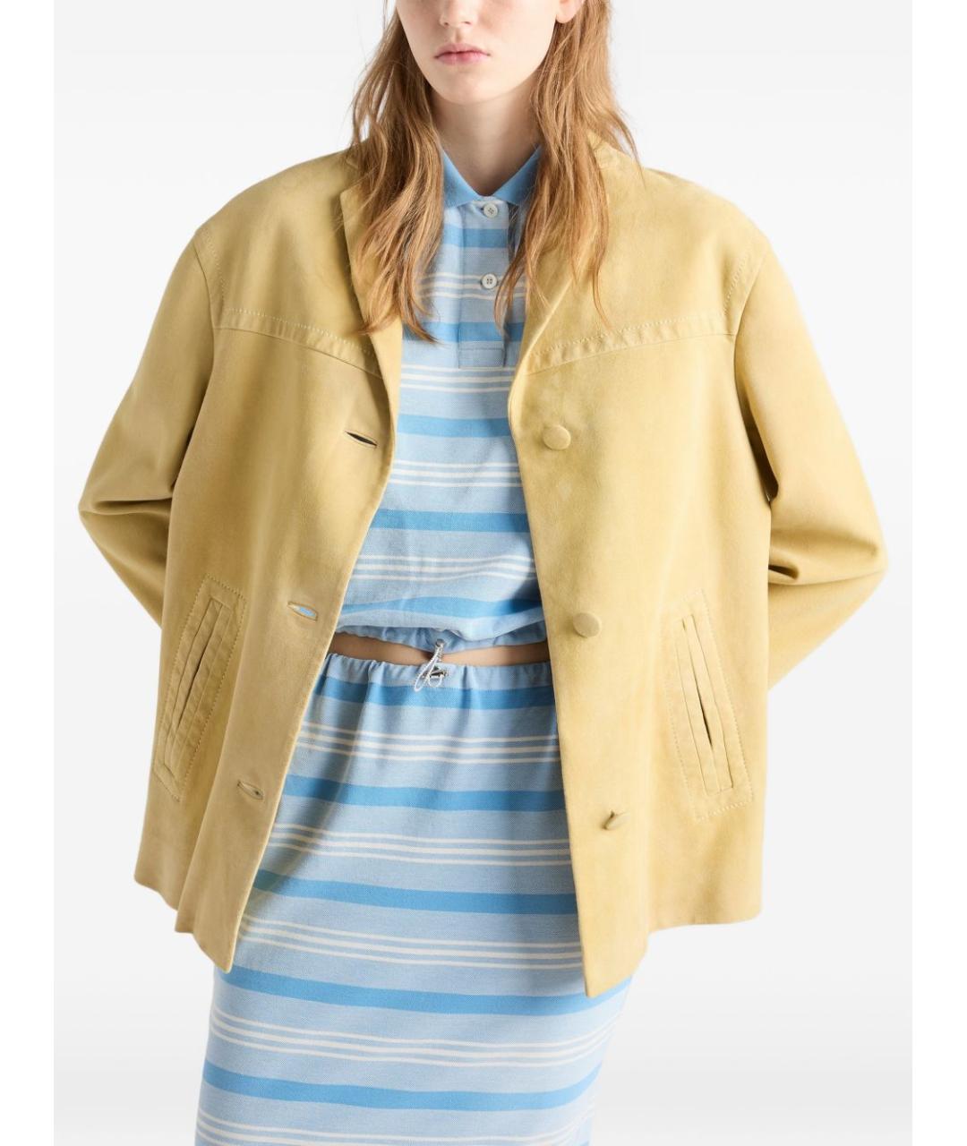 PRADA Желтая куртка, фото 4