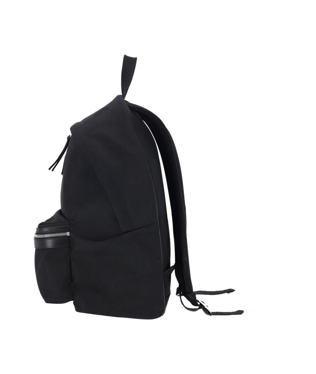 SAINT LAURENT Черный тканевый рюкзак, фото 5