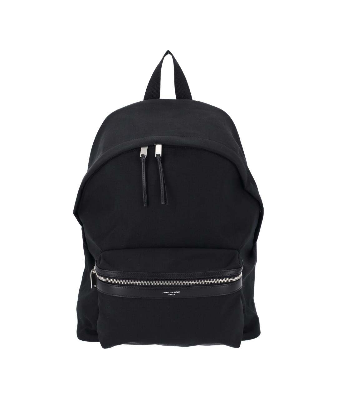 SAINT LAURENT Черный тканевый рюкзак, фото 1