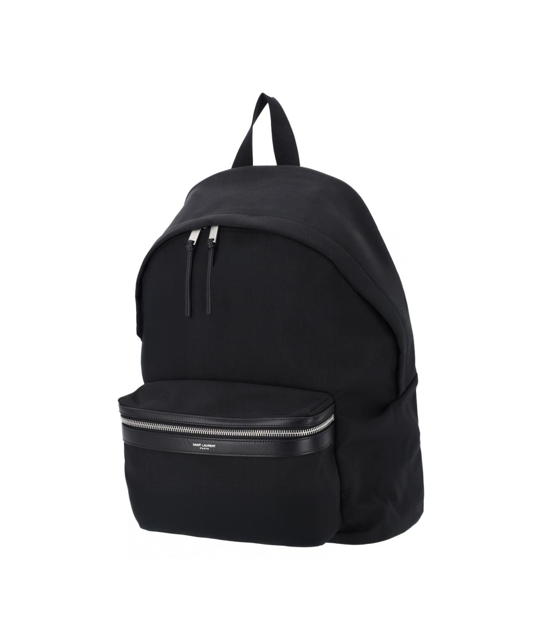 SAINT LAURENT Черный тканевый рюкзак, фото 2