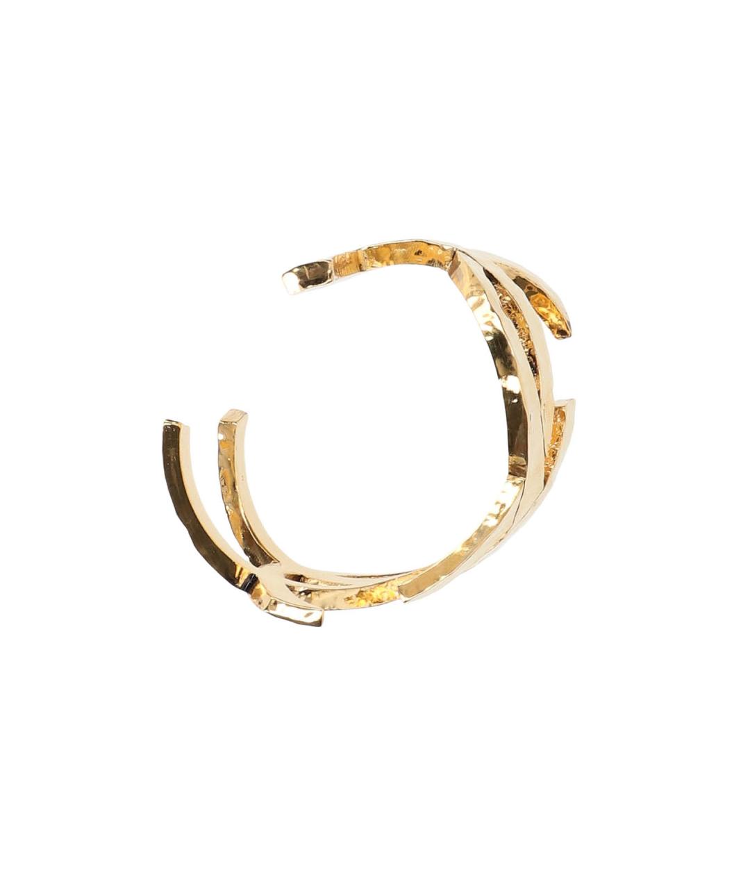 SAINT LAURENT Золотой латунный браслет, фото 3