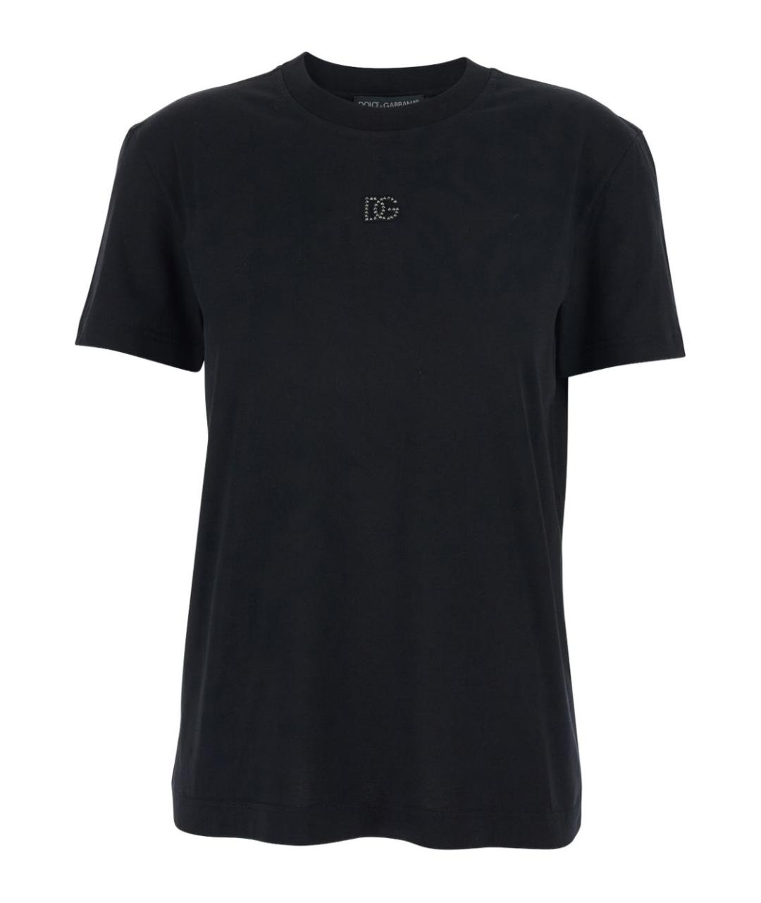 DOLCE&GABBANA Черная хлопковая футболка, фото 1