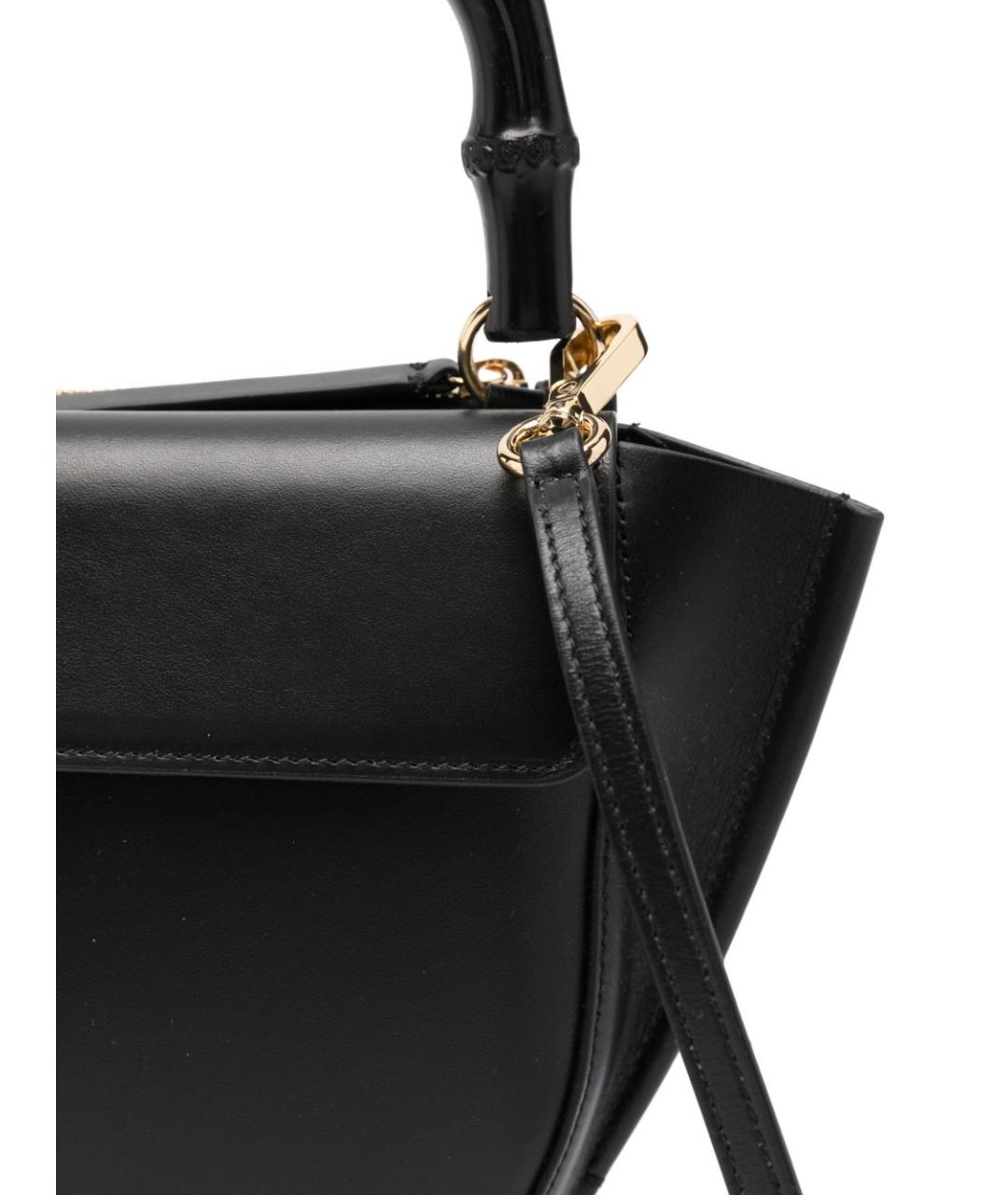 WANDLER Черная кожаная сумка тоут, фото 3