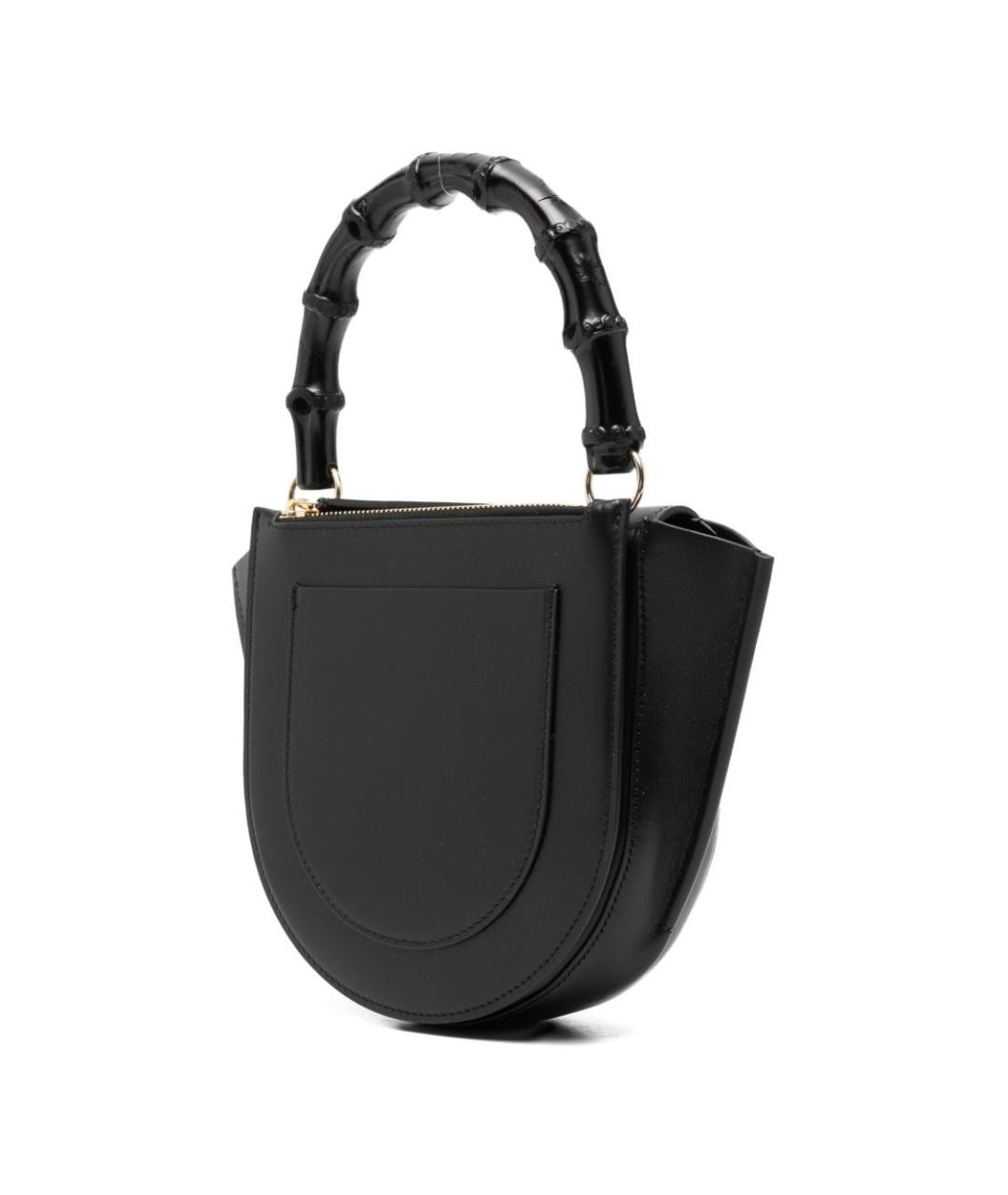 WANDLER Черная кожаная сумка тоут, фото 4