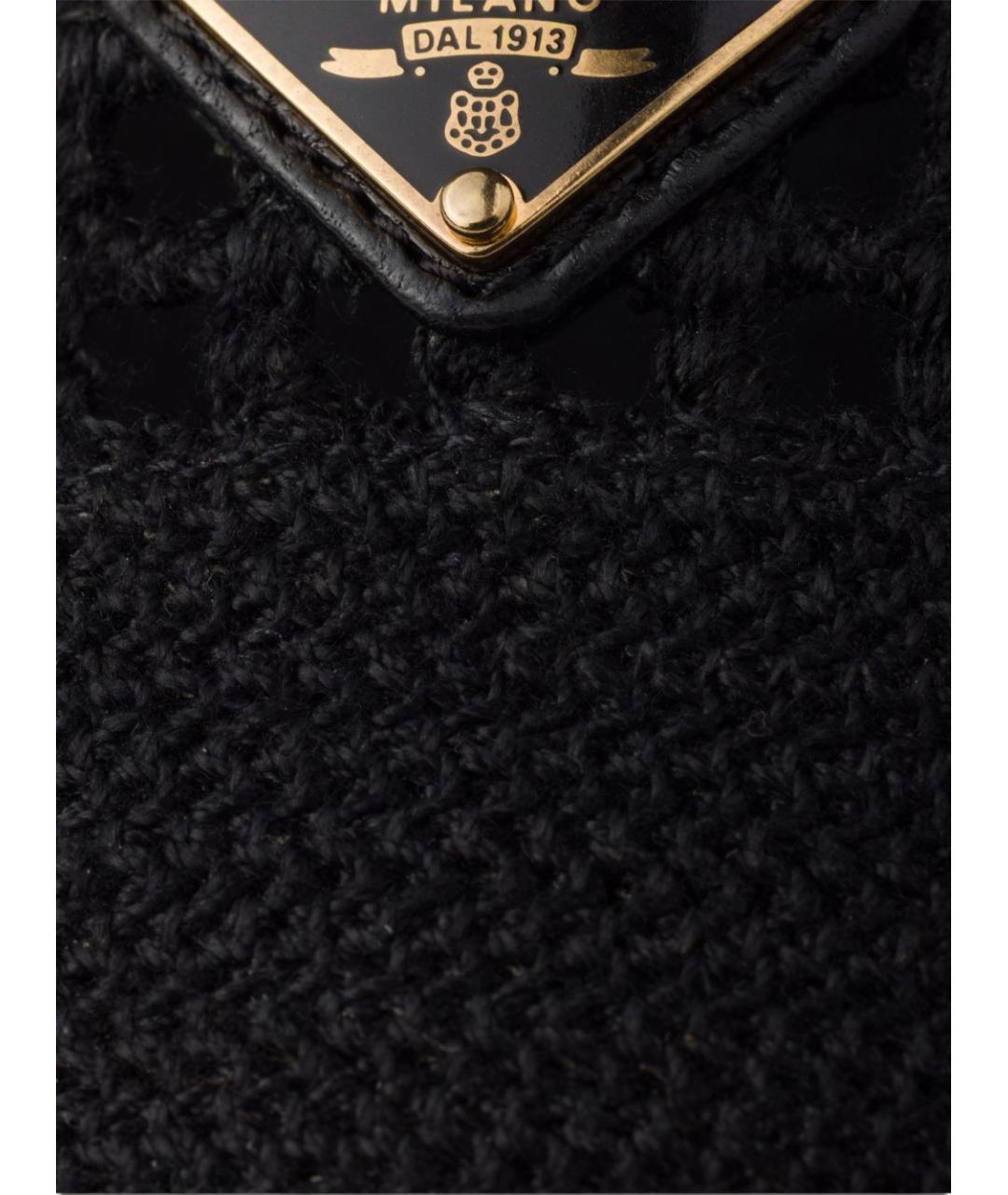 PRADA Черные текстильные балетки, фото 5