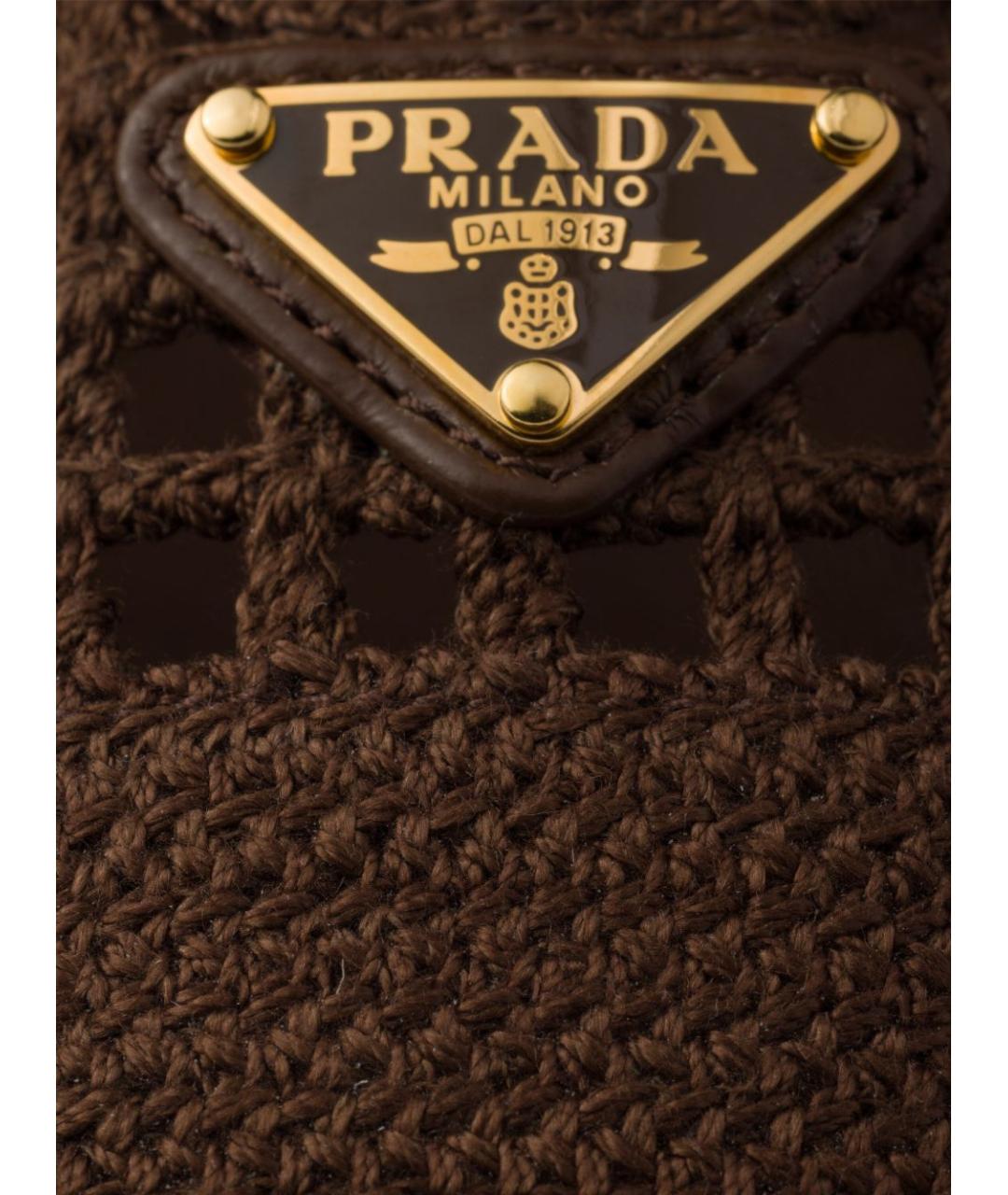 PRADA Коричневые балетки, фото 5
