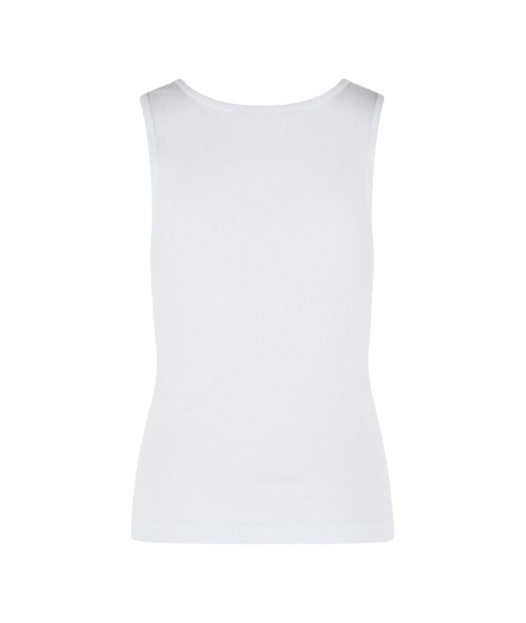 DOLCE&GABBANA Белая хлопковая майка, фото 3