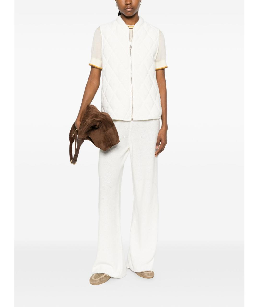 FABIANA FILIPPI Белый хлопковый жилет, фото 3