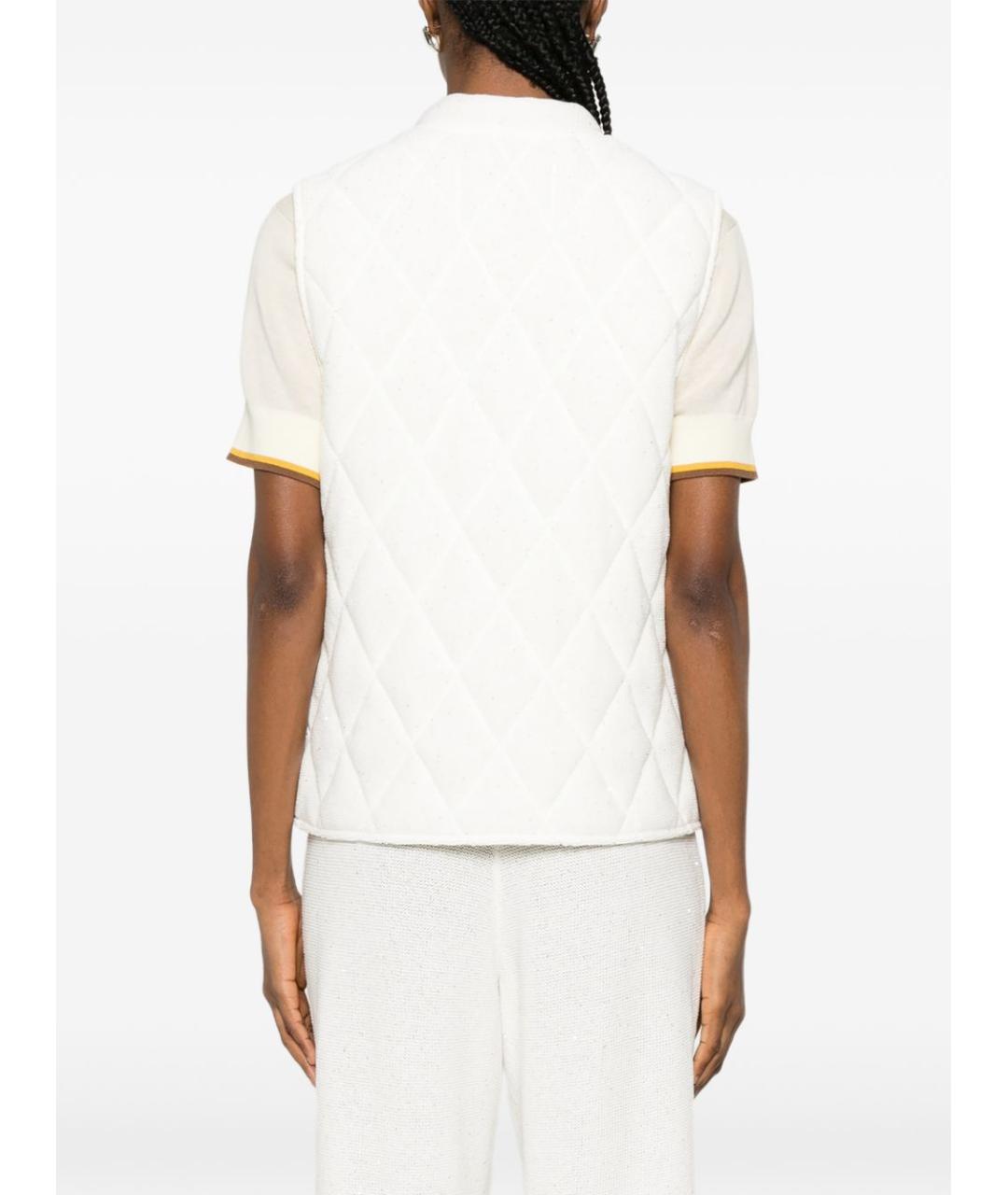 FABIANA FILIPPI Белый хлопковый жилет, фото 5