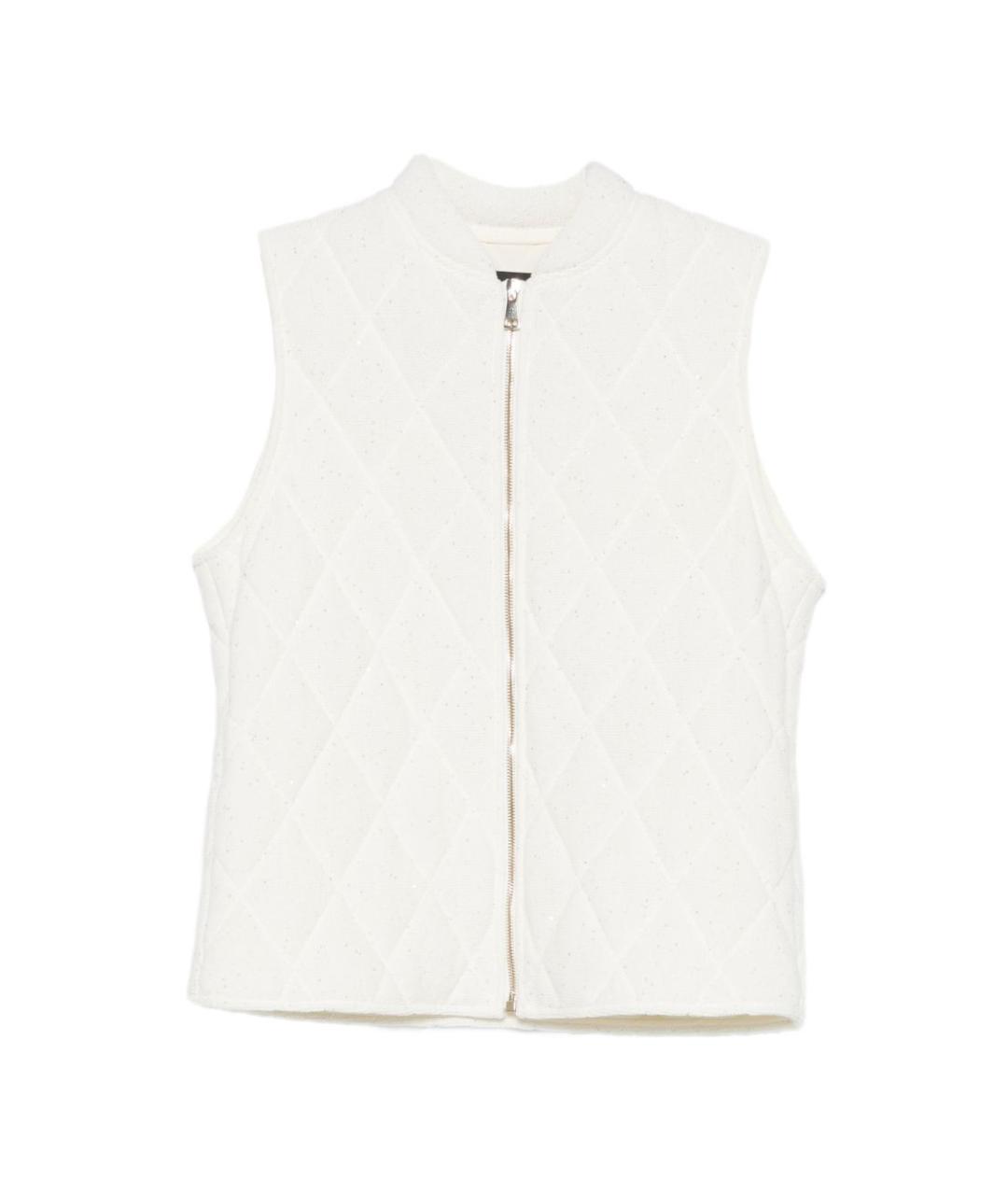 FABIANA FILIPPI Белый хлопковый жилет, фото 1