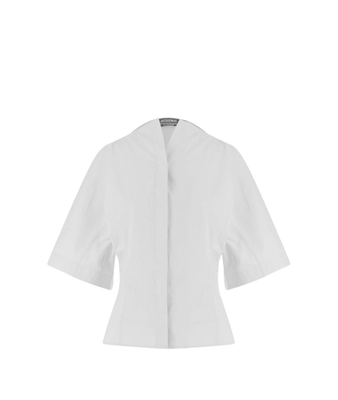 JACQUEMUS Белая хлопковая блузы, фото 1