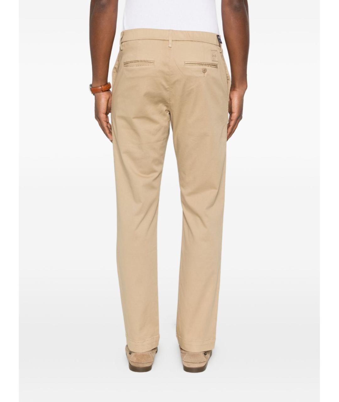 JACOB COHEN Бежевые хлопковые повседневные брюки, фото 4