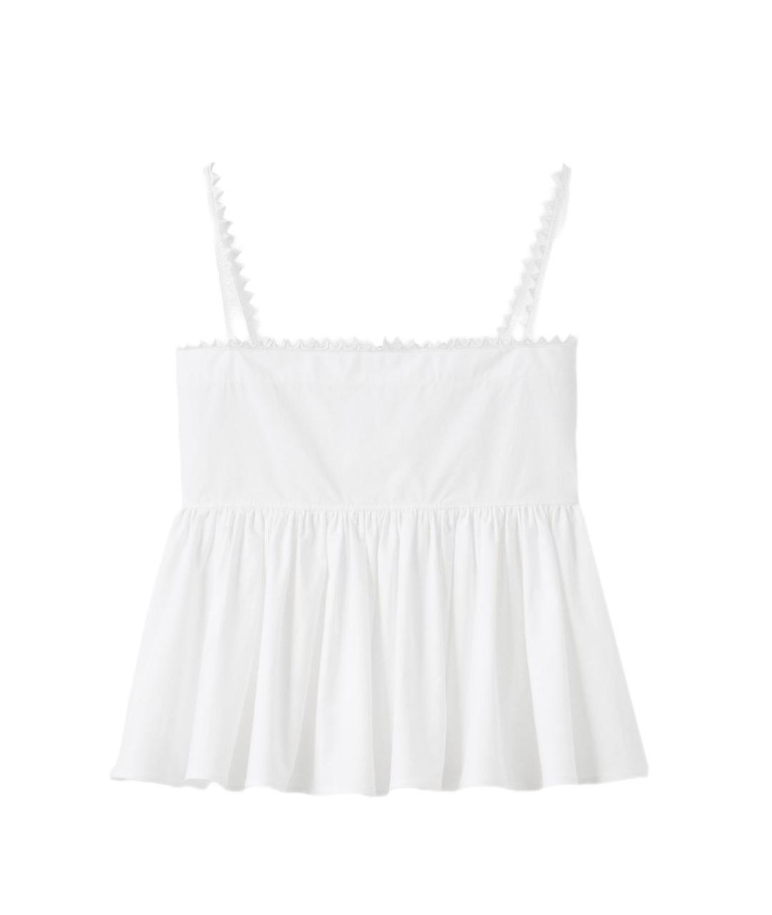 JACQUEMUS Белая хлопковая майка, фото 1