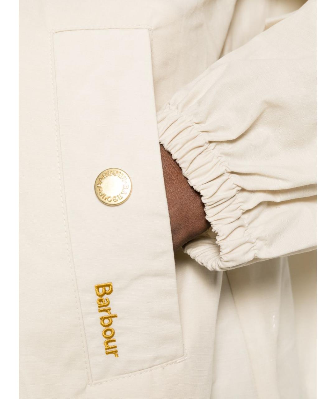 BARBOUR Бежевая хлопковая куртка, фото 4