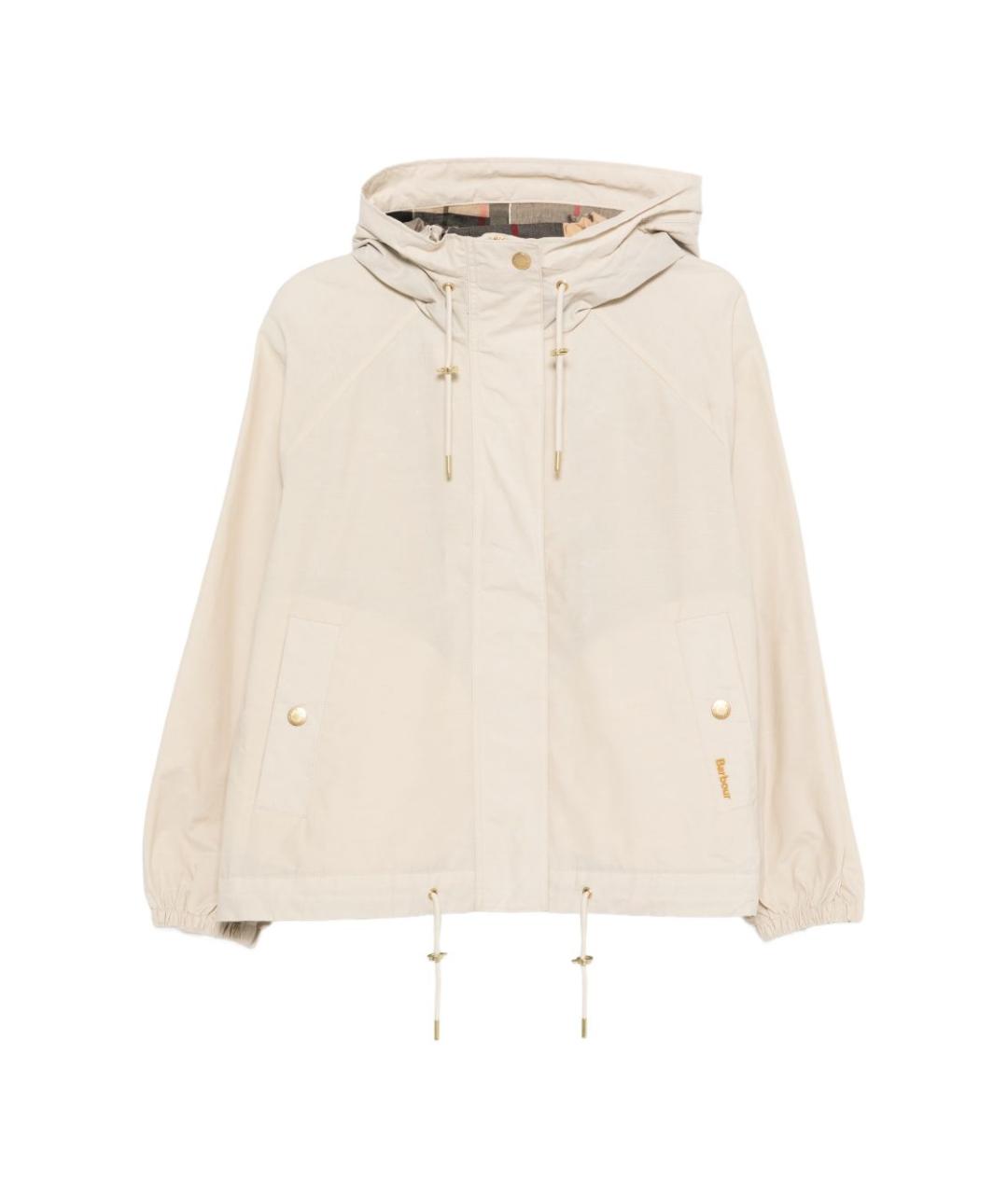 BARBOUR Бежевая хлопковая куртка, фото 1
