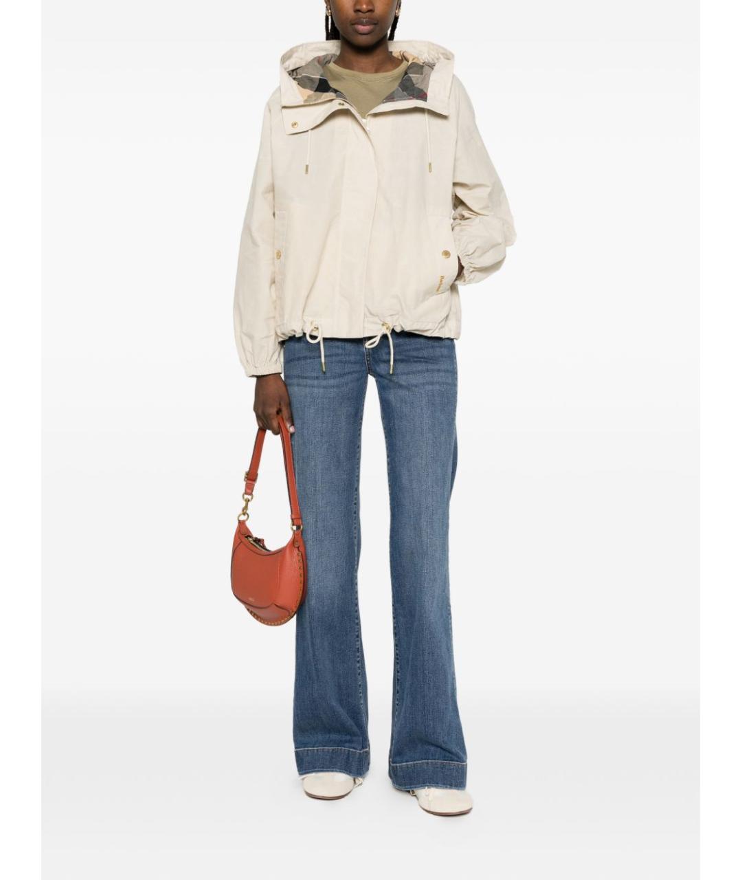 BARBOUR Бежевая хлопковая куртка, фото 5