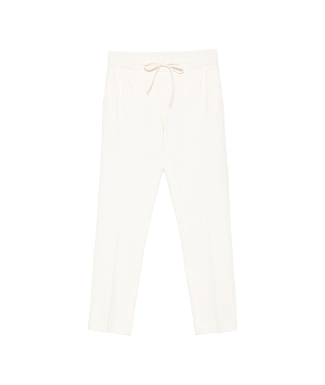 CIRCOLO 1901 Бежевые хлопковые прямые брюки, фото 1