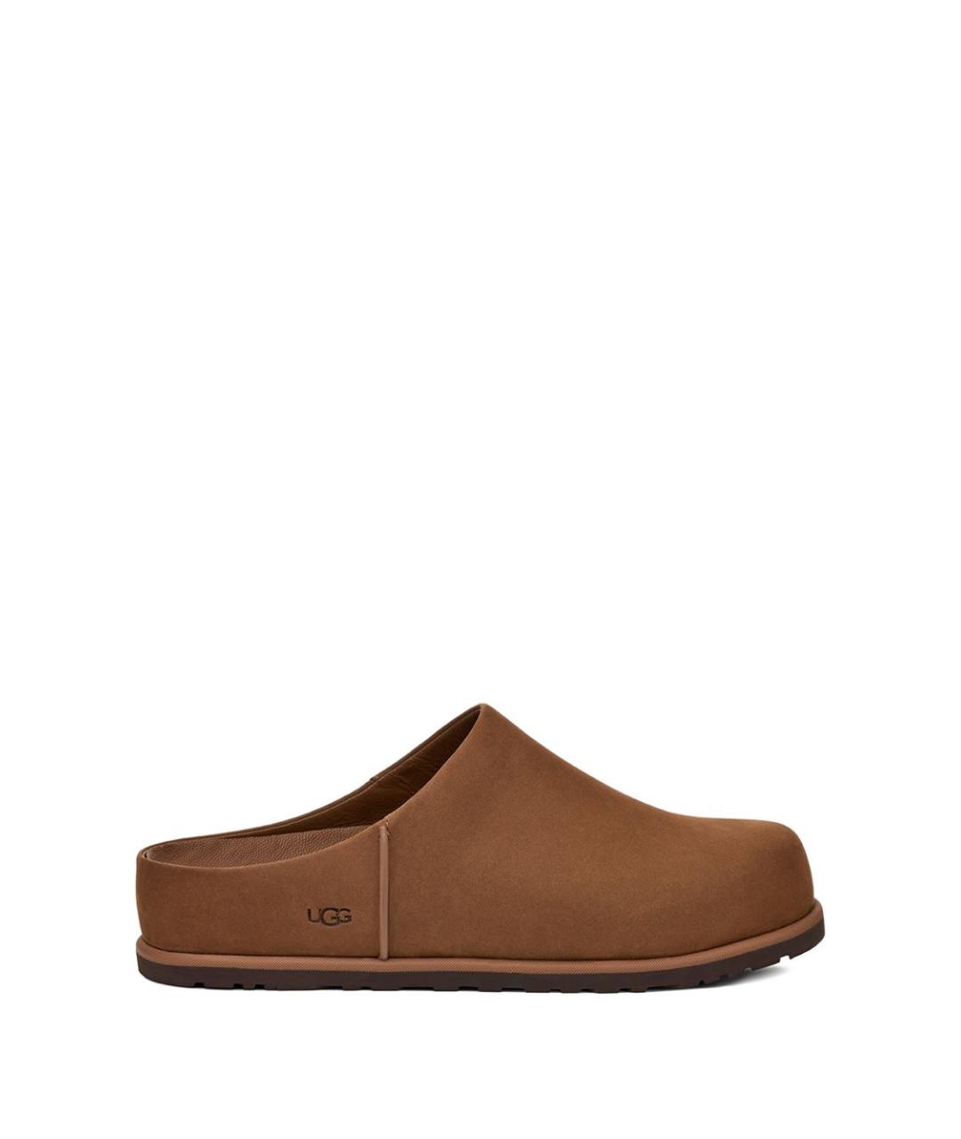 UGG AUSTRALIA Коричневые кожаные лоферы, фото 1