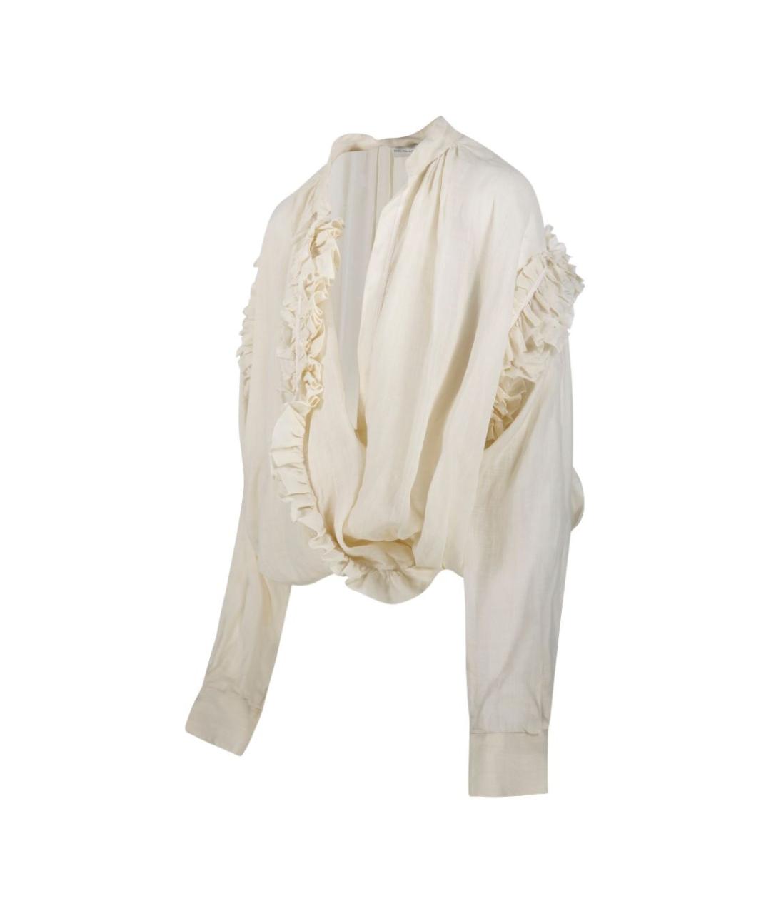 DRIES VAN NOTEN Бежевая блузы, фото 2