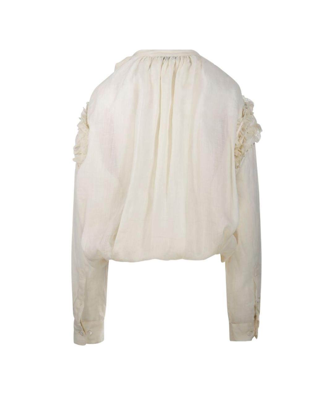 DRIES VAN NOTEN Бежевая блузы, фото 4